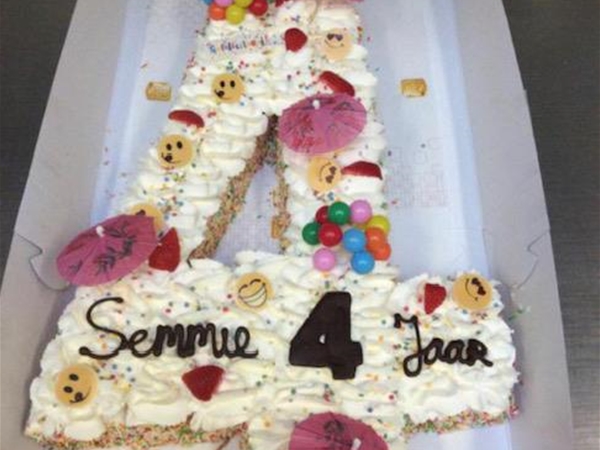 Cijfertaart&nbsp;16 personen